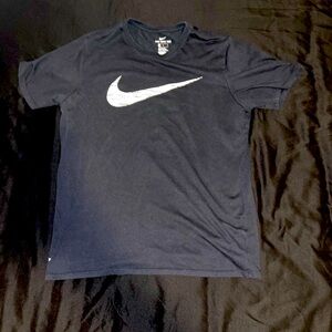 Nike Black T-Shirt with White Logo